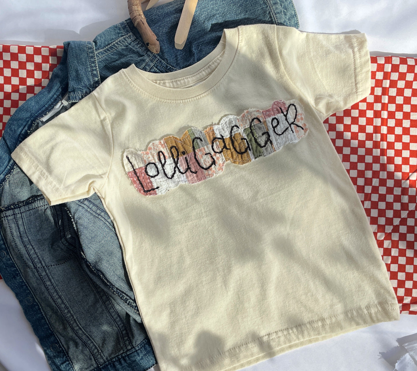Lolligagger Unique Quilt Little Kid's T-Shirt - Christine Leigh