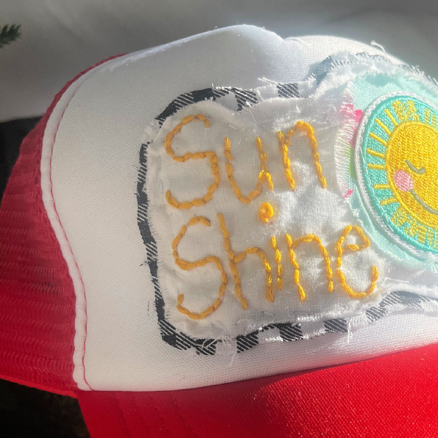 Red Sunshine Trucker Hat for Little Kids - Christine Leigh